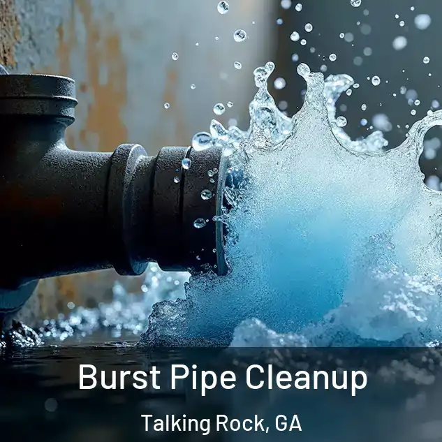  Burst Pipe Cleanup Talking Rock, GA