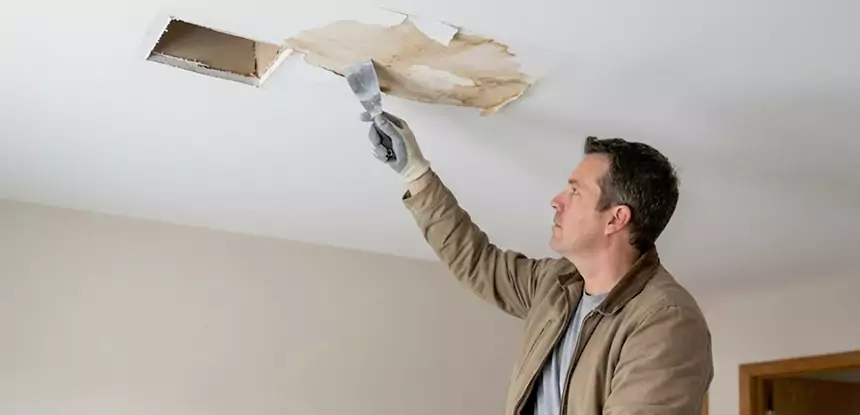 Dry Ceiling After Water Leak in Talking Rock