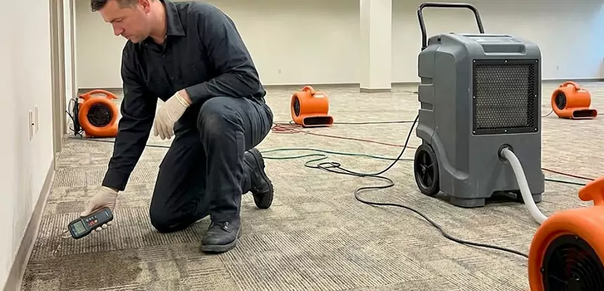 Drying Carpet Padding After Flood in Talking Rock