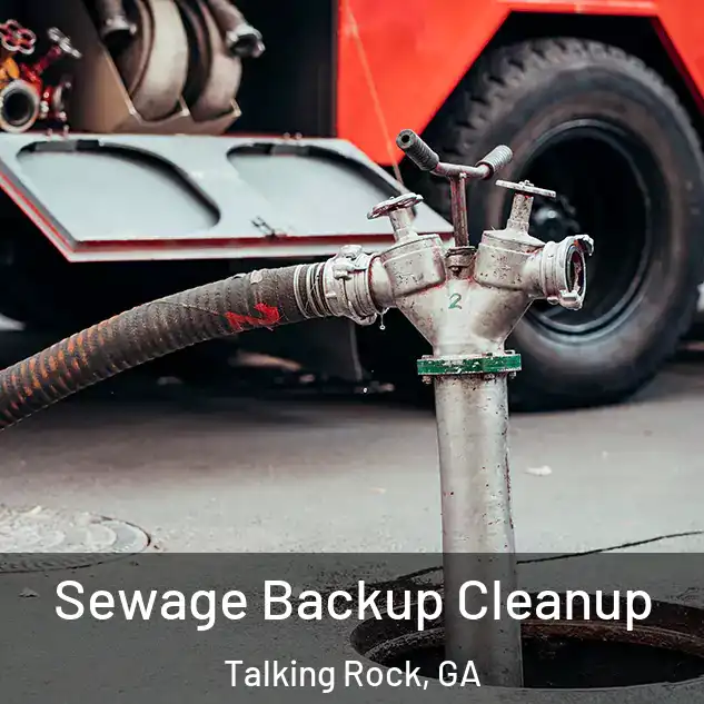  Sewage Backup Cleanup Talking Rock, GA