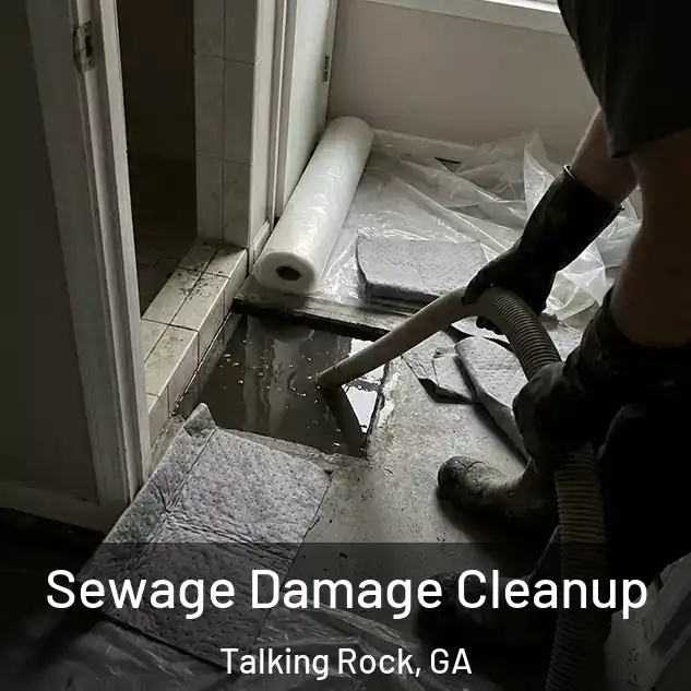  Sewage Damage Cleanup Talking Rock, GA